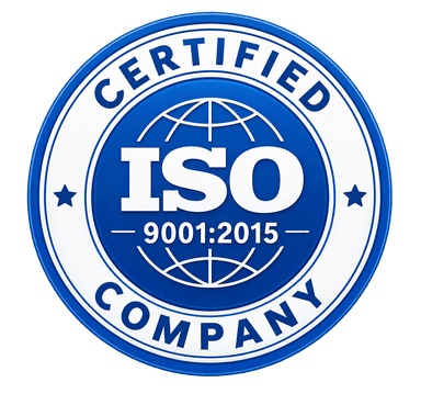 ISO 9001:2015 certification badge